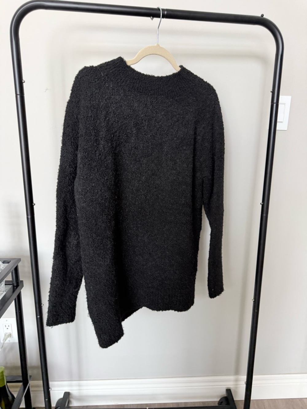 Classic Black Crewneck Sweater - Brand Unknown